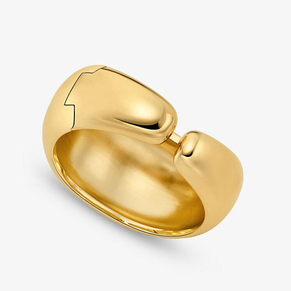 Michael Kors Large Precious Metal-Plated Brass Bubble Cuff - Picture 4 of 4